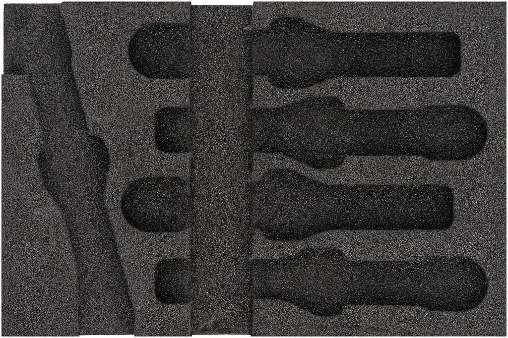 Dvikomponentis putų įdėklas įrankiams 173×116×35 mm (163-467L, HAZET)