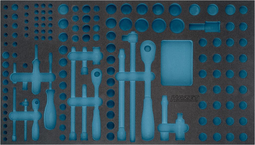 Dvikomponentis putų įdėklas įrankiams 701×410×38 mm (163-481L, HAZET)