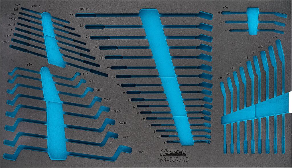 Two-component foam tool insert 700×400×36 mm (163-507L, HAZET)