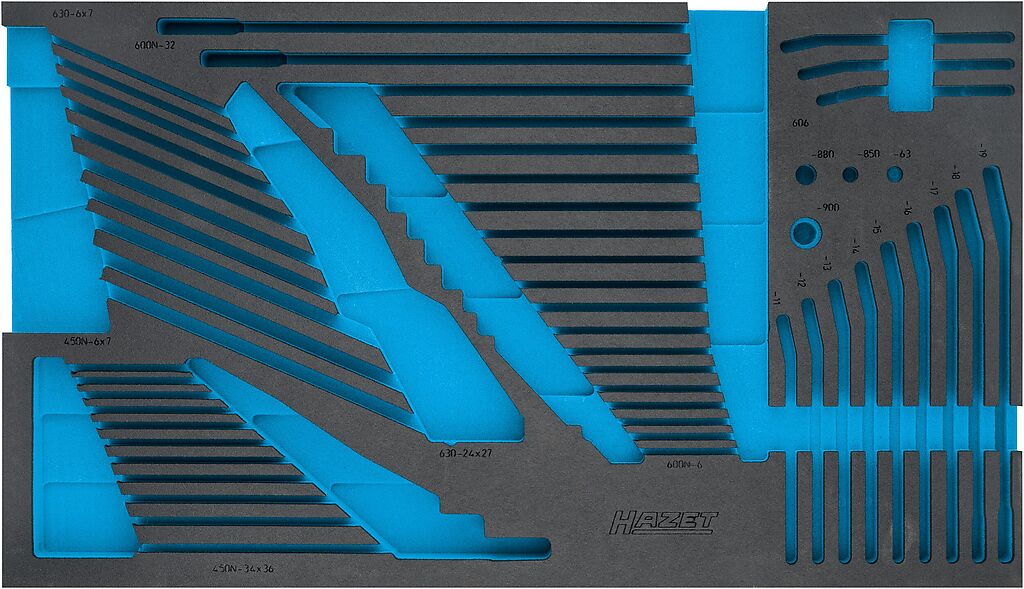 Two-component foam tool insert 719×400×40 mm (163-528L, HAZET)
