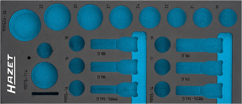 Two-component foam tool insert 400×170×35 mm (163-570L, HAZET)