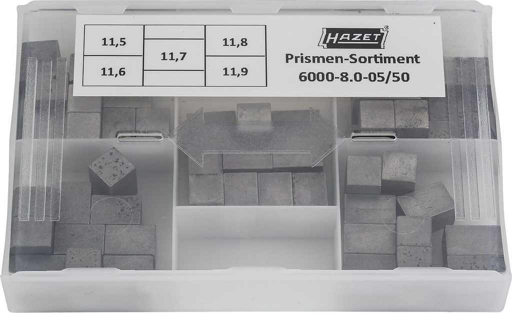 Prizmių rinkinys dinamometriniam raktui (6000-8.0-05/50, HAZET)