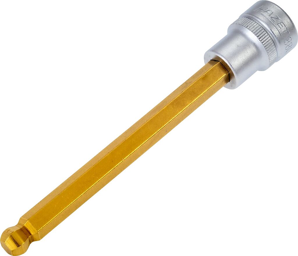 Long ball-end hex bit socket 8 mm (8801KK-8, HAZET)