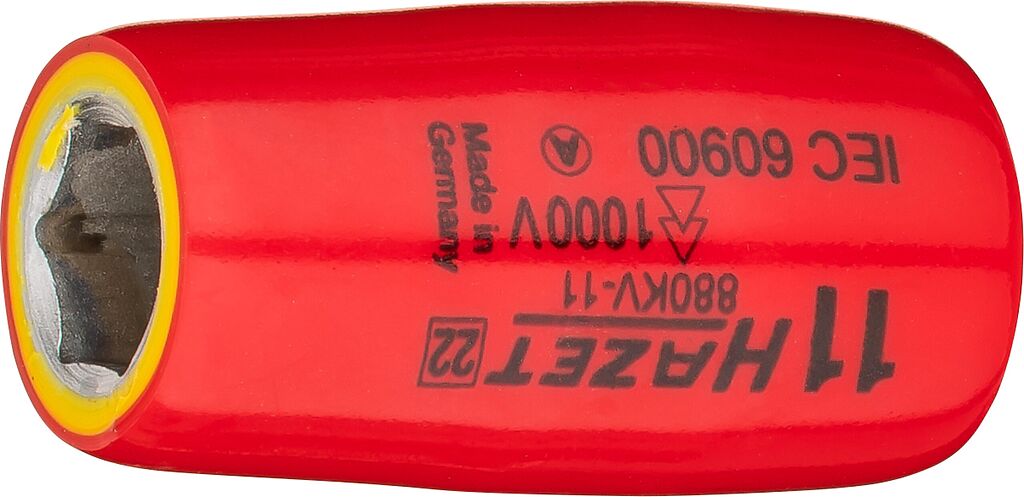 Galvutė, šešiakampė, 11 mm, su apsaugine izoliacija (880KV-11, HAZET)