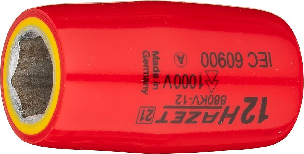 Galvutė, šešiakampė, 12 mm, su apsaugine izoliacija (880KV-12, HAZET)