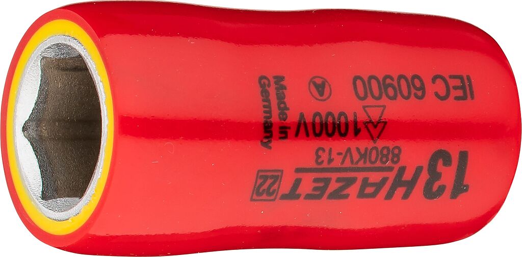 Galvutė, šešiakampė, 13 mm, su apsaugine izoliacija (880KV-13, HAZET)