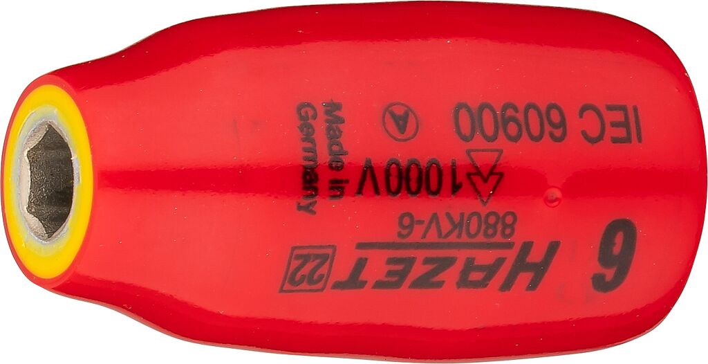 Socket, hexagon, 6 mm, with protective insulation (880KV-6, HAZET)