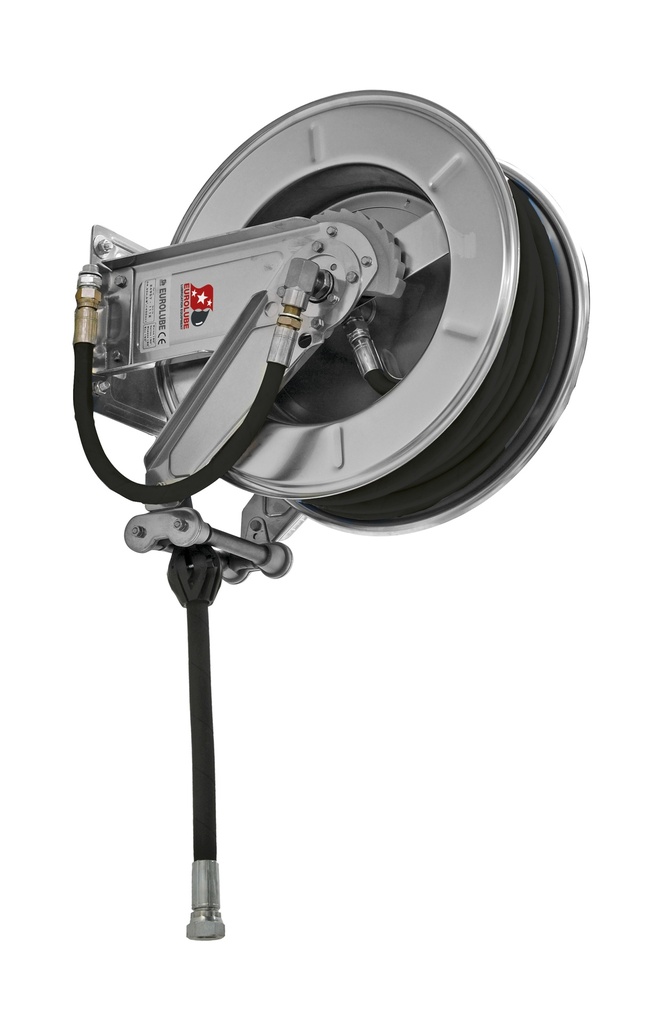 Hose Reel TC20 Adblue® 20M 1/2" Stainless Steel (37904, EUROLUBE)