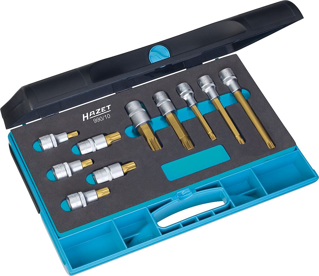 Screwdriver socket set (990/10, HAZET)