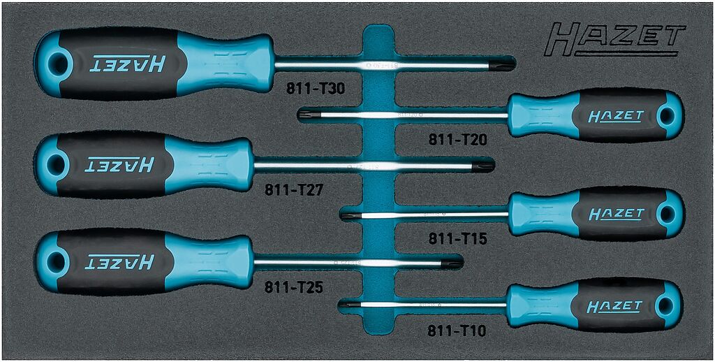 TORX skrūvgriežu komplekts (163-266/6N, HAZET)