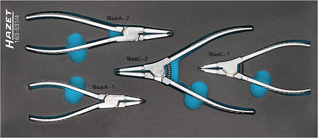 Pliers for spring washers, set (163-531/4, HAZET)