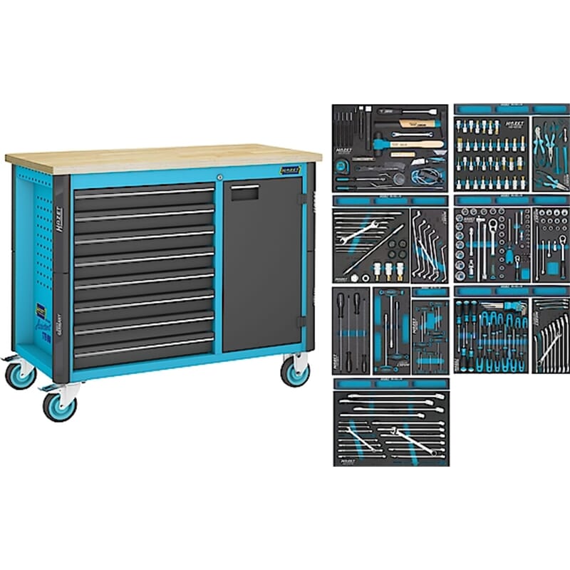 Tool trolley Assistent with tool assortment (179NW-8/244, HAZET)