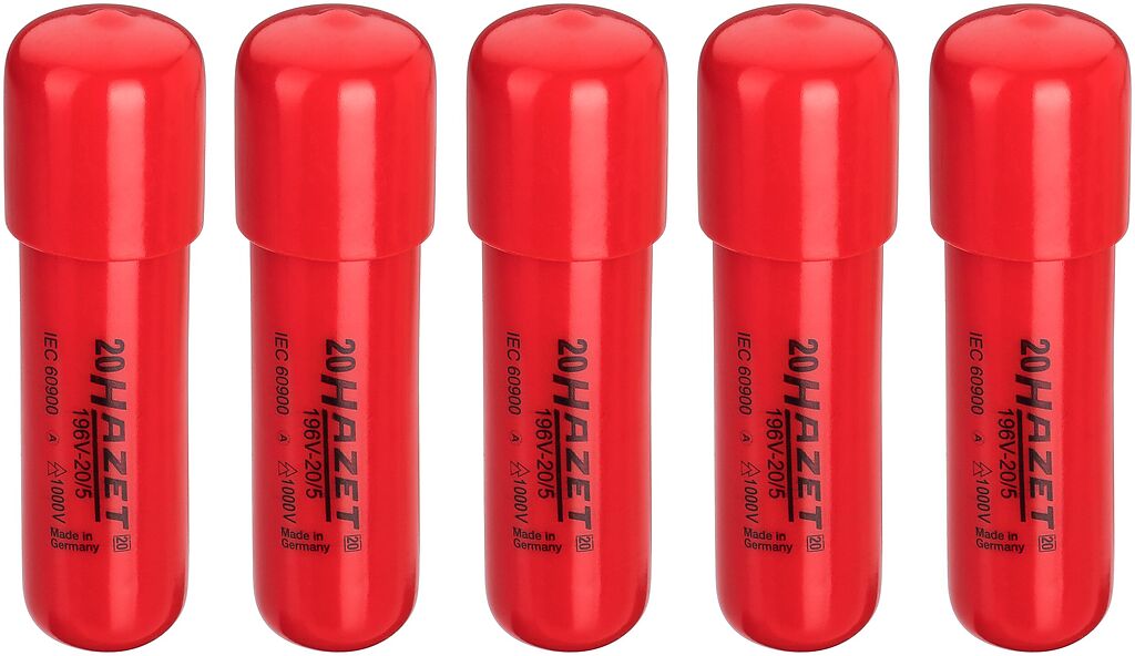 Self-clamping end caps, 1000 V (196V-20/5, HAZET)