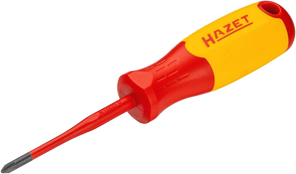 Screwdriver for electricians, with protective insulation, Size PH1 (811KV-PH1, HAZET)