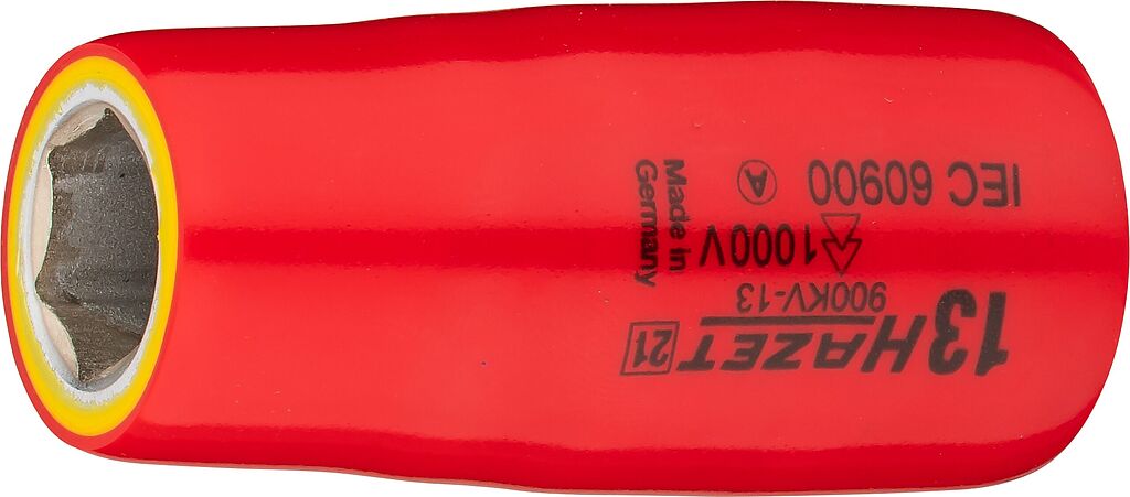 Socket, hexagon, with protective insulation, 13 mm, 1/2 inch (900KV-13, HAZET)