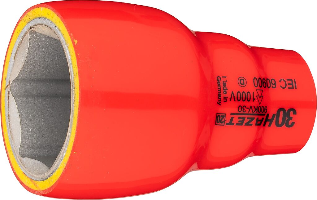 Socket, Hexagon, with protective insulation (900KV-30, HAZET)