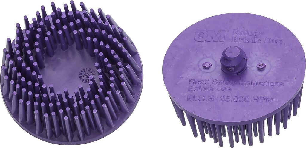 Replacement bristle grinder set, purple, 2 pieces (9033-11-036/2, HAZET)
