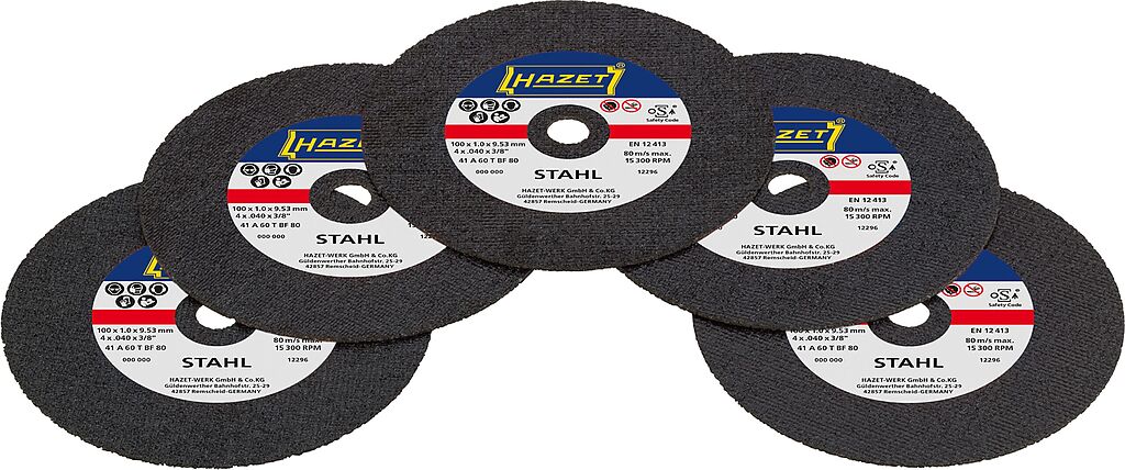 Cut-off wheel set (9033P-08/5, HAZET)