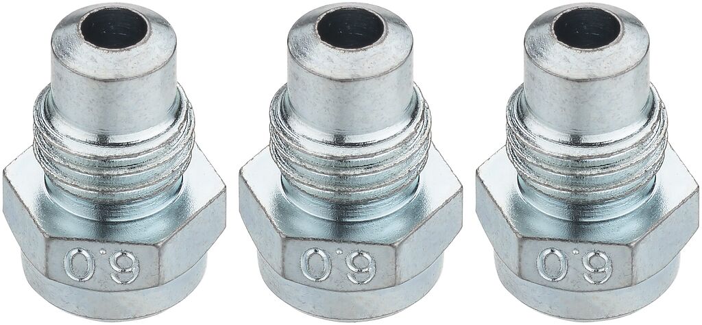 Nose piece set for riveting tool (9037N-2-028/3, HAZET)