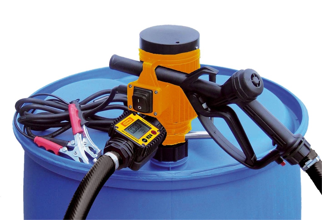 CENTRI elektrinis (kuro / skysčių) išdavimo siurblys 12 V, rankinis antgalis, CEMO (8640)