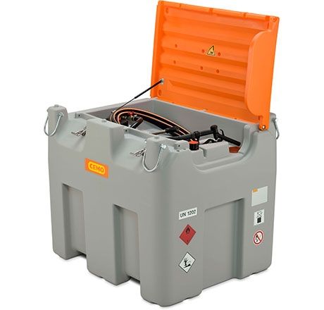DT-Mobil Easy 980 l dyzelino talpa su rankiniu siurbliu (60 l/min), 4 m pildymo žarna DN 19 ir rankiniu antgaliu (11025, CEMO)