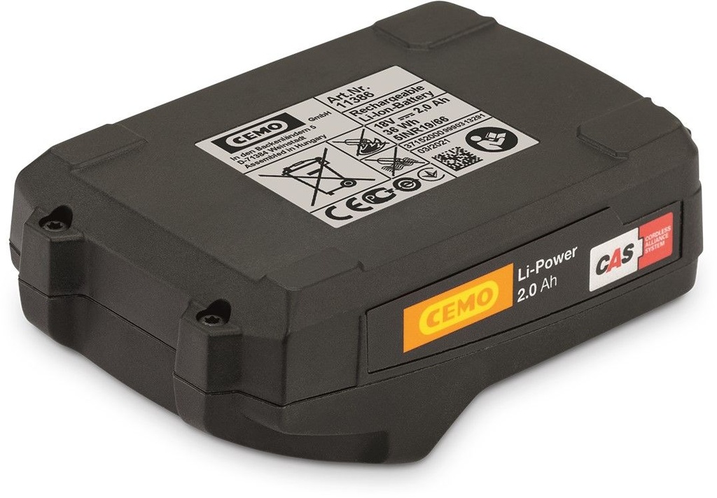 Li-Power akumulators 18 V / 2,0 Ah CAS, CEMO (11386)