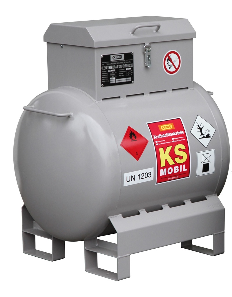 KS-Mobile 200 l, krāsots, ar rokas sūkni 25 l/min, CEMO (10025)