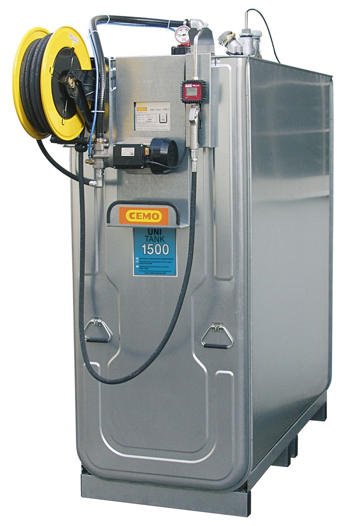 Kompaktinė degalų pilstymo sistema ECO 1500, elektrinė, 15 m, atvira ritė (8682, CEMO)