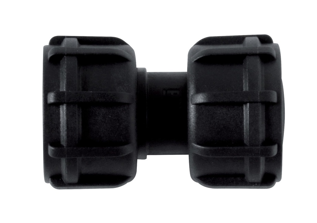 Straight connecting piece with locknut, for Cematic blue (8733, CEMO)