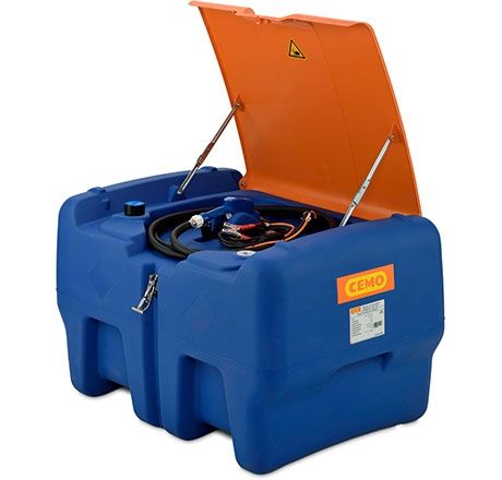 CEMO Blue-Mobile Easy 440 l AdBlue® dispensing unit, 12 V, 25 l/min, automatic nozzle, with lid (11145, CEMO)