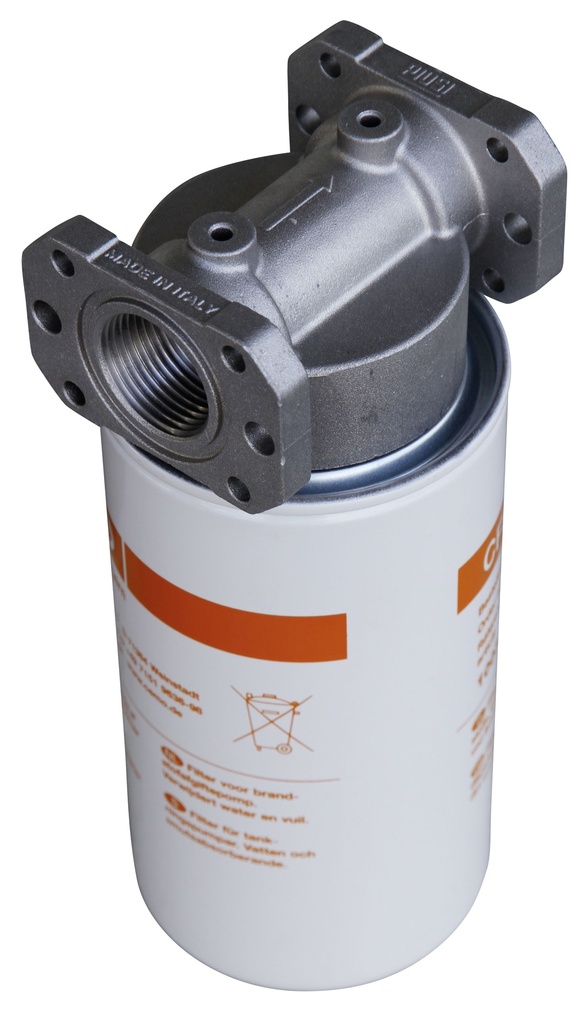 Kasetinis filtras su vandens skirtuvu, jungtis 1", 70 l/min., CEMO (8122)