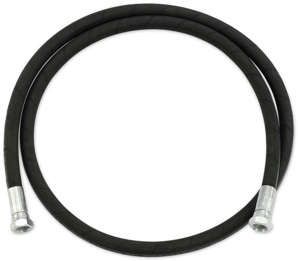 Pressure hose for oil 1/2 in., 2 m, female thread on both ends with union nuts (10697, CEMO)
