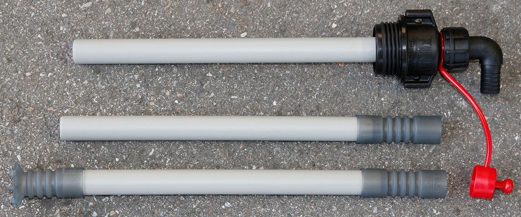 3-part suction pipe with AF2 coupling, 2" BSP, DN19 (11063, CEMO)