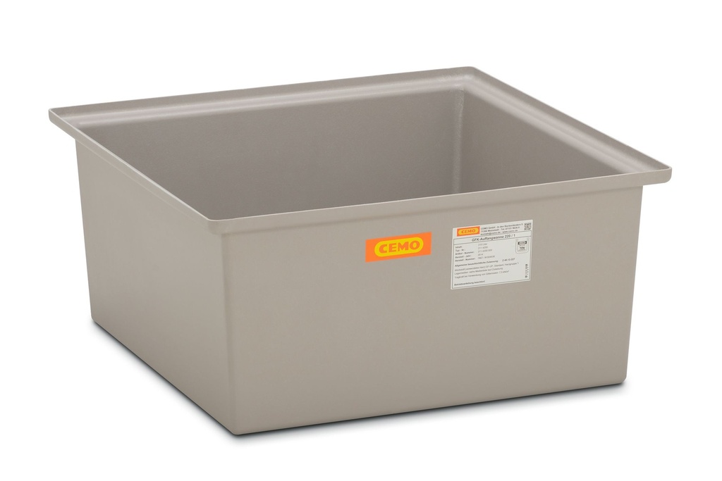 GRP sump pallet 220/1 853×853×39 mm (7867, CEMO)