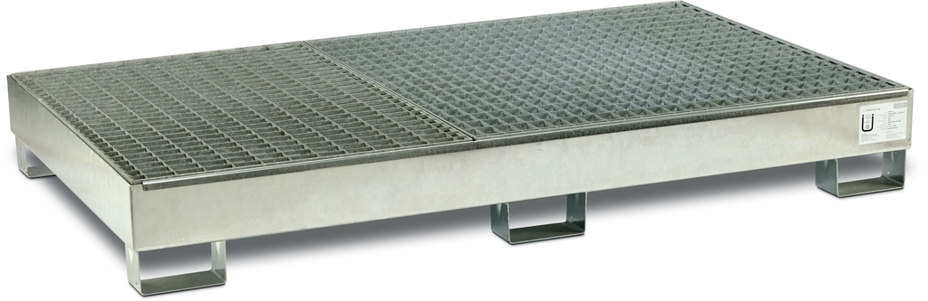 Sump pallets Type SW6, galvanised, with grating, CEMO (10407)