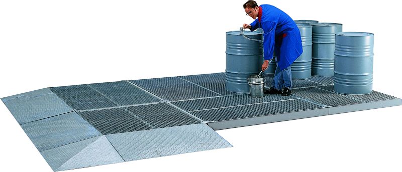 Grindų apsaugos sistema FS 108/13/28, 130×280×11 cm, cinkuota (11447, CEMO)