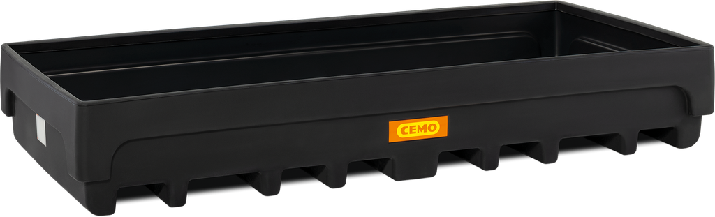 PE rack floor sump 27/1100 for shelf dimensions 270 x 110 cm, CEMO (11470)