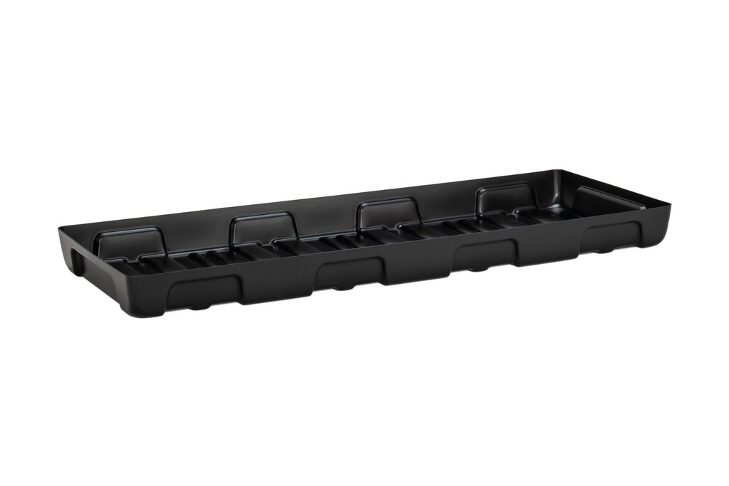 PE mažas surinkimo padėklas 13/5 be grotelių, 36 l, 130 x 50 x 10 cm, CEMO (11737)