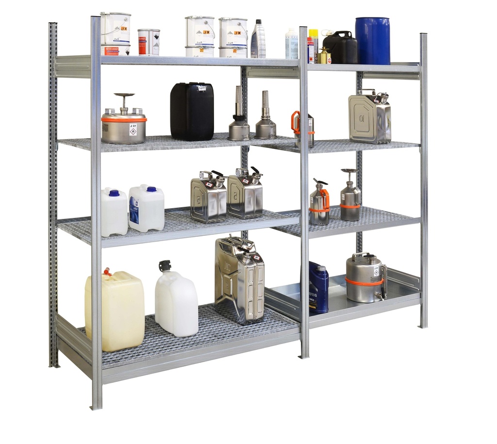 Environmental/HazMat rack 13/5 with grating levels, StawaR approval (11187, CEMO)