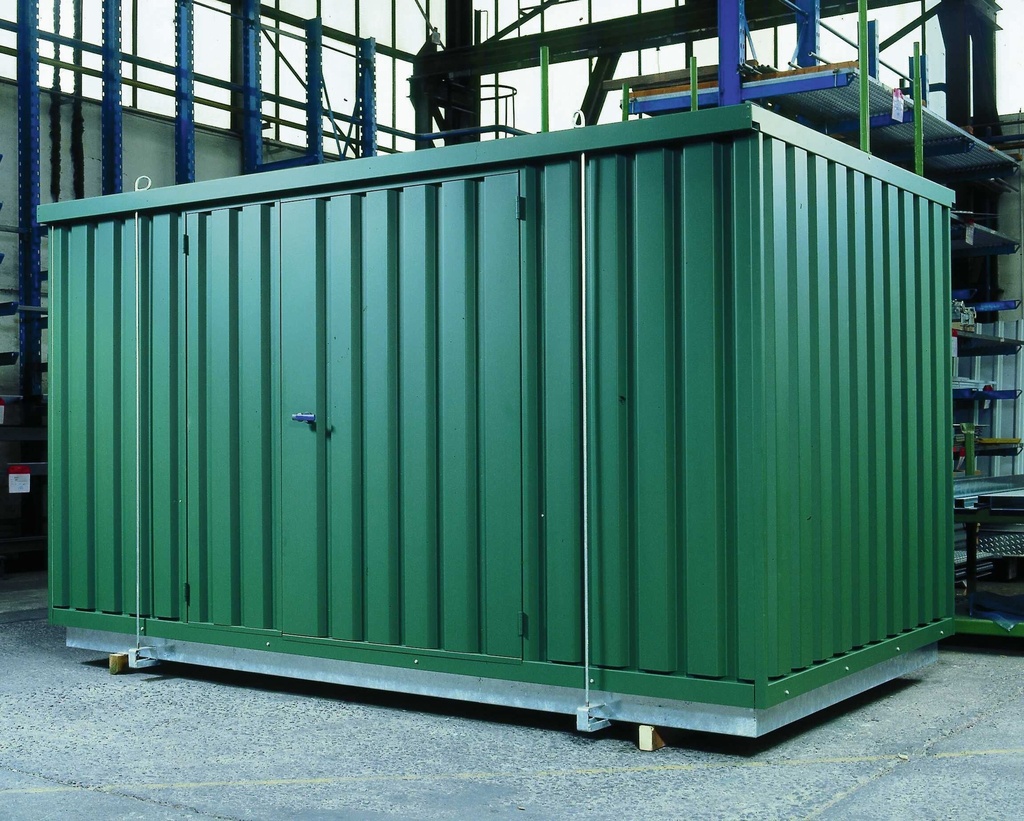 Safety storage container SRC 3.2T, galvanized and painted door on narrow side, CEMO (8221)