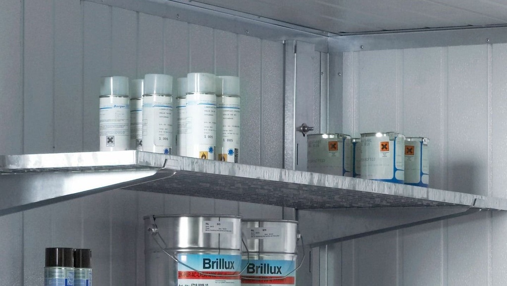 Shelf long 200x50cm for safety storage containers, CEMO (8047)