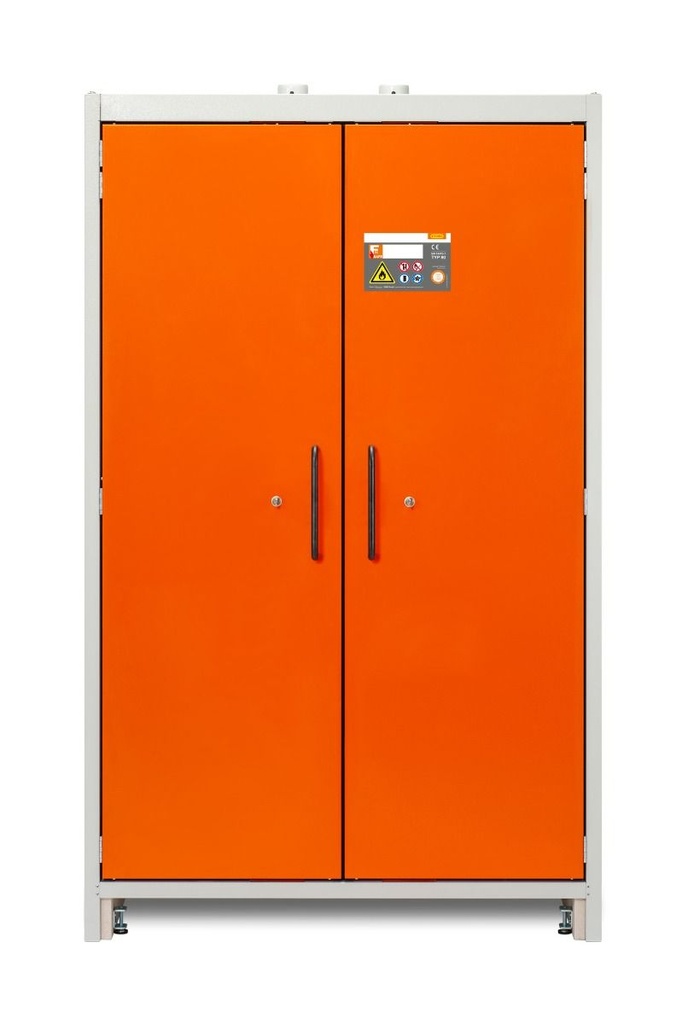 Saugos spinta PROline 12/20, 90 tipo, oranžinės RAL 2008 durys, 33 l surinkimo padėklas, 3 lentynų vonelės (11880, CEMO)