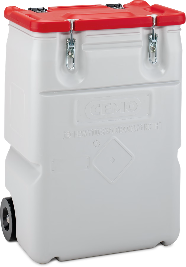 Mobilioji dėžė 170 l, raudonas dangtis, CEMO (11454)