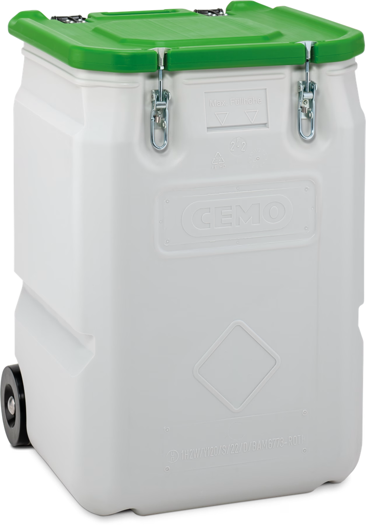 Mobilā kaste 250 l, zaļš vāks, CEMO (11459)