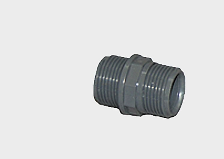 Double nipple (PVC) 1" (1527, CEMO)