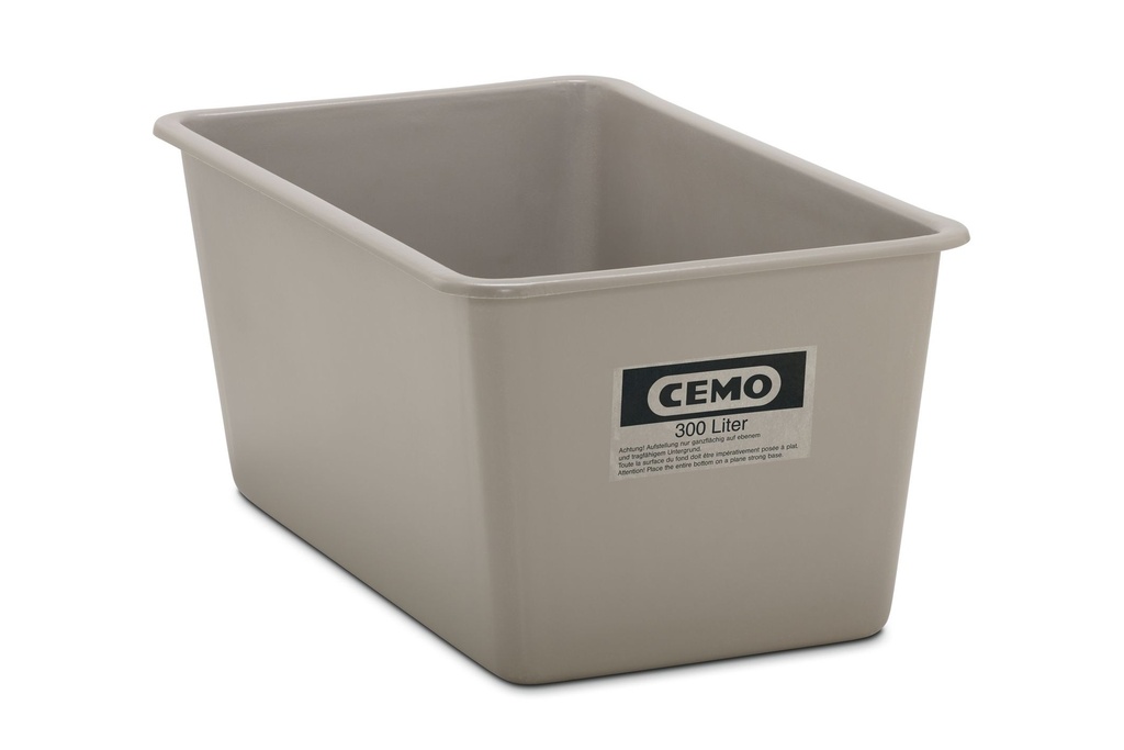 Rectangular container 300 l, grey (1161, CEMO)