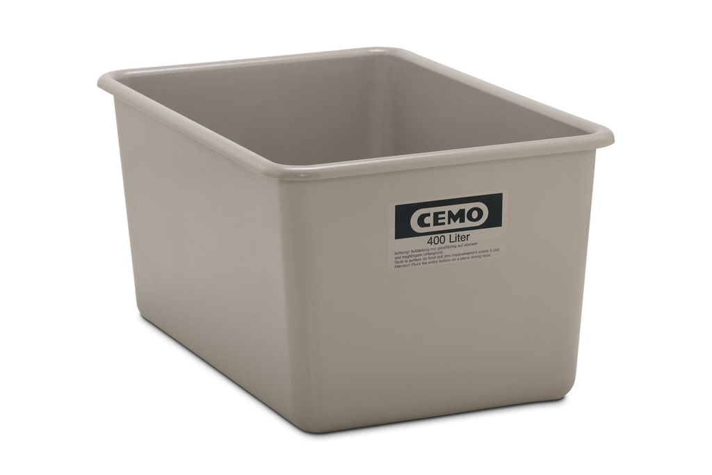 Rectangular container 400 l, grey (1162, CEMO)