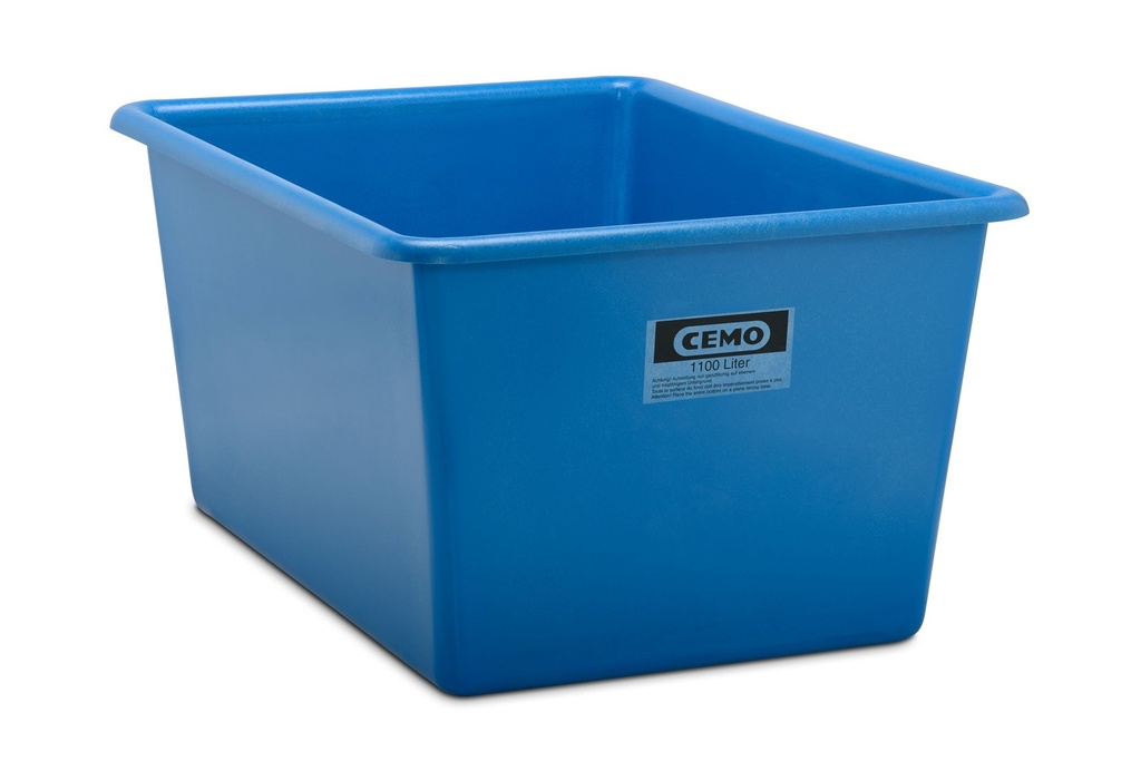 Taisnstūra konteiners 1100 l, standarta, zils (7997, CEMO)