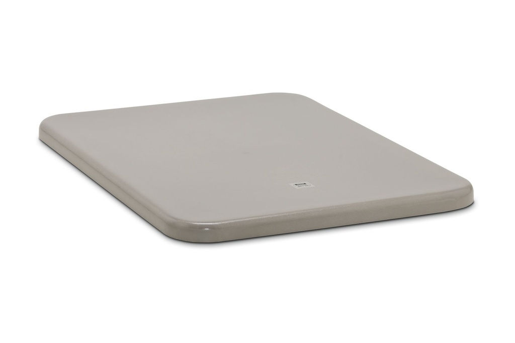 Lid for rectangular container 550 L and 700 L, grey (1172, CEMO)