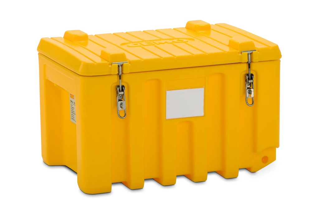 CEMbox 150 l uzglabāšanas / transportēšanas kaste (PE), dzeltena, CEMO (10132)